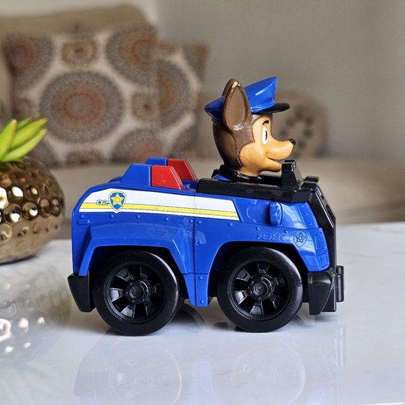 Spin Master Paw Patrol Rescue Racer Chase Dog Police Car Fixed Figure - Picture 10 of 11